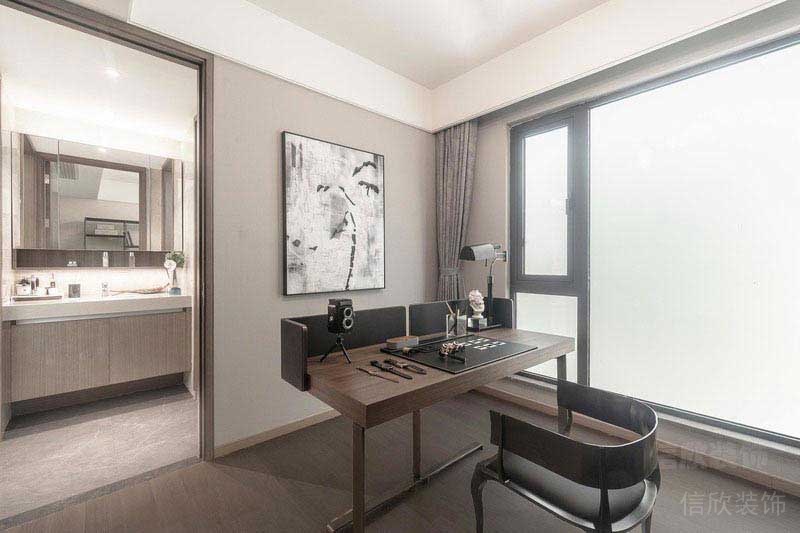 新居現(xiàn)代簡約風(fēng)書桌效果圖