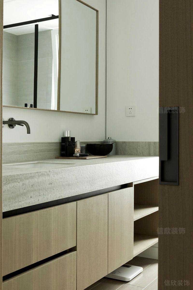 新居現(xiàn)代簡約風(fēng)洗手臺效果圖