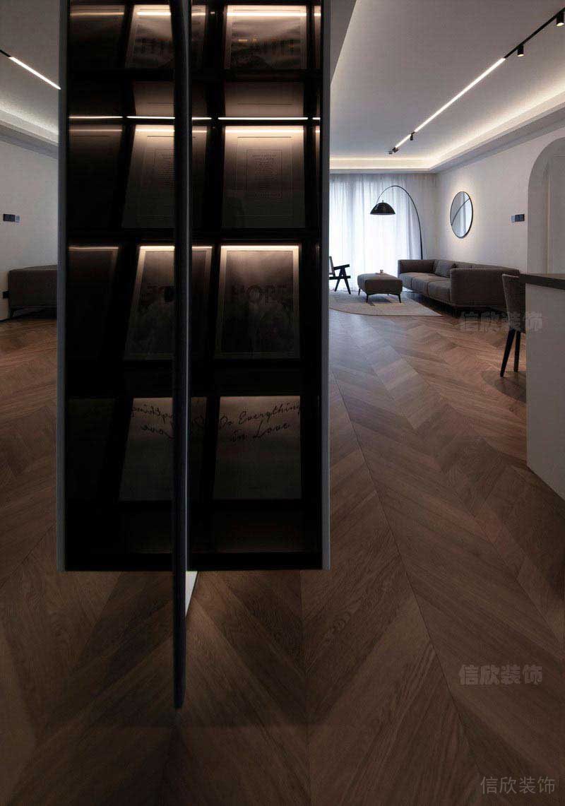 新居現(xiàn)代簡約風(fēng)藝術(shù)隔墻效果圖