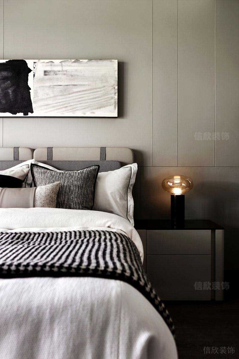 新居現(xiàn)代簡(jiǎn)約風(fēng)主臥效果圖(8)