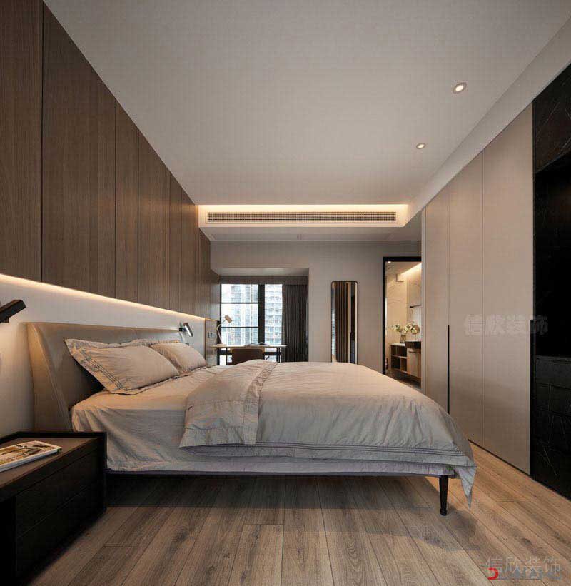 新居現(xiàn)代簡約風(fēng)主臥效果圖(5)