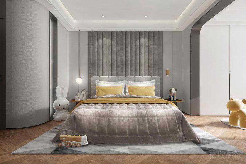 新居現(xiàn)代簡約風(fēng)主臥效果圖(2)