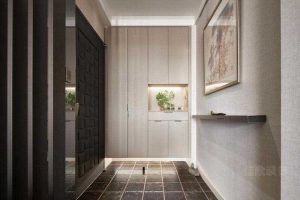 新居現(xiàn)代輕奢風(fēng)過道玄關(guān)柜效果圖