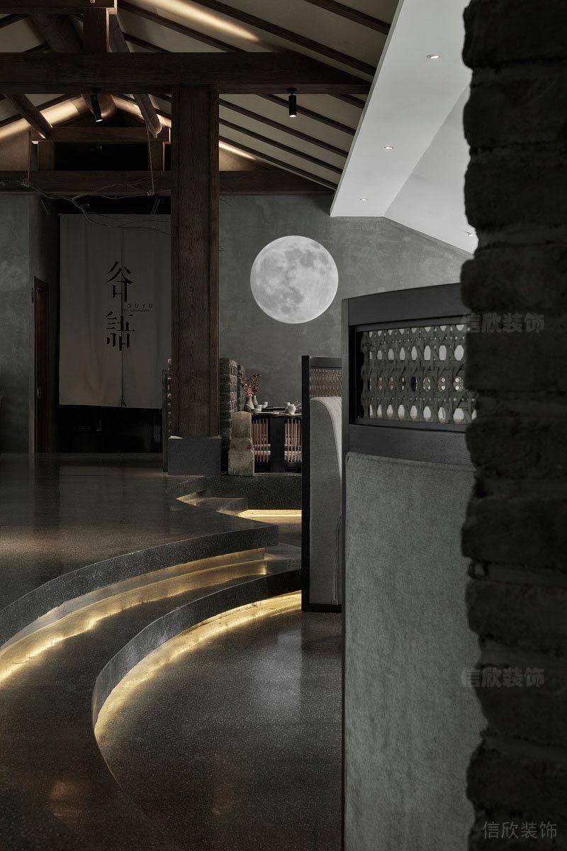 西鄉(xiāng)餐飲店過道裝修