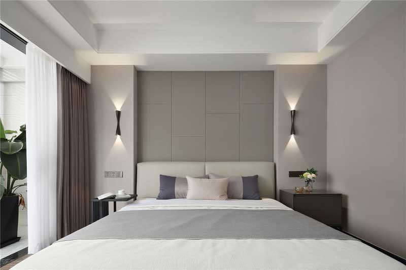 深圳寶安區(qū)現代簡約風格灰色調家庭裝修圖片主臥睡床 深圳寶安區(qū)現代簡約風格灰色調家庭裝修圖片主臥睡床