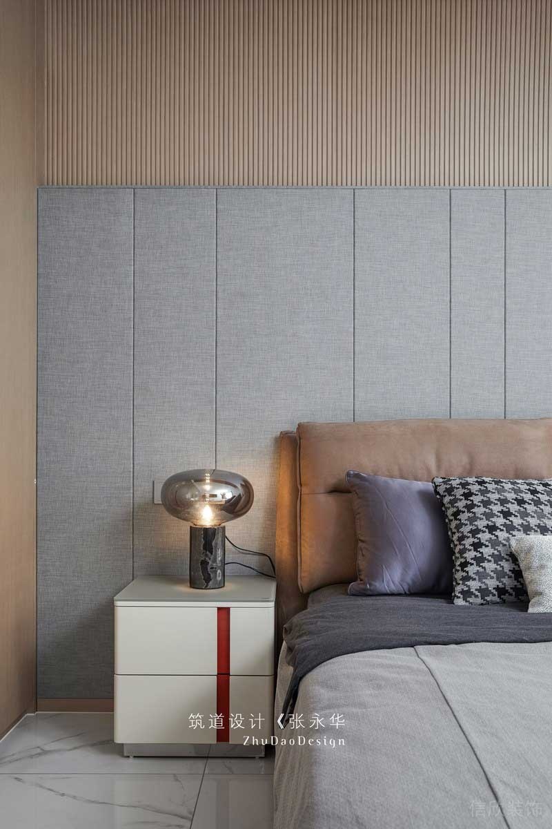 深圳龍崗平湖極簡北歐風(fēng)家居裝修主臥床頭背景墻 深圳龍崗平湖極簡北歐風(fēng)家居裝修主臥床頭背景墻