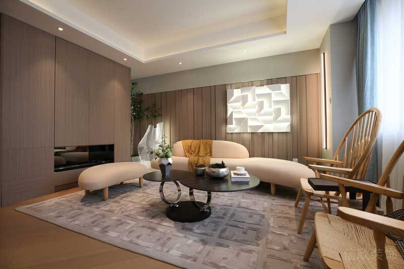 深圳羅湖區現代輕奢風200平方家庭住房裝修起居室 深圳羅湖區現代輕奢風200平方家庭住房裝修起居室