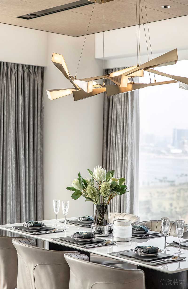 深圳鹽田區(qū)現(xiàn)代輕奢家庭裝修設(shè)計(jì)餐桌餐椅 深圳鹽田區(qū)現(xiàn)代輕奢家庭裝修設(shè)計(jì)餐桌餐椅