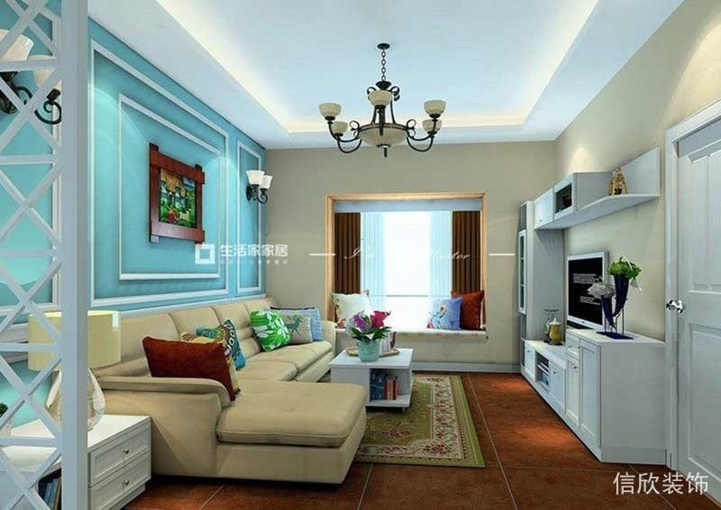 復(fù)古客廳裝修效果圖簡(jiǎn)約風(fēng)收納墻柜創(chuàng)意效果圖