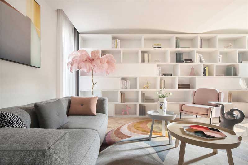 深圳龍華區(qū)現(xiàn)代中式風(fēng)格舊房裝修改造完工后實(shí)景圖女兒房裝飾陳列柜