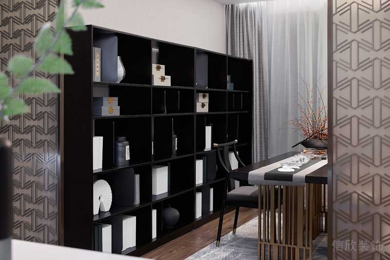 深圳鹽田新中式樣板房設(shè)計(jì)案例茶室