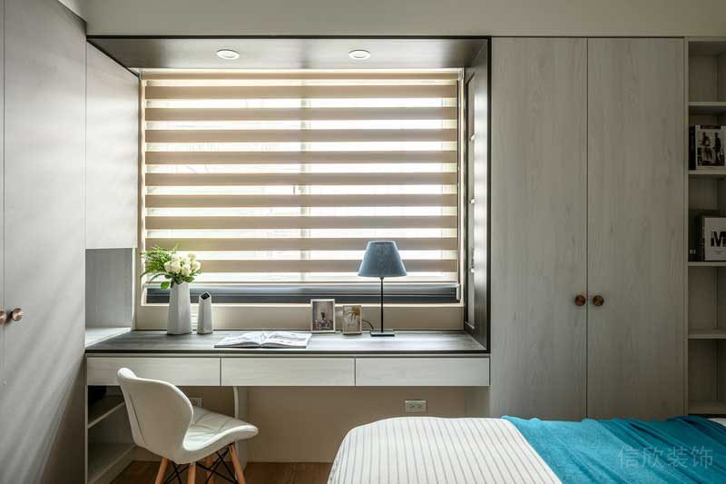 深圳鹽田區(qū)沙頭角北歐風格舊房翻新改造裝修主臥書臺 深圳鹽田區(qū)沙頭角北歐風格舊房翻新改造裝修主臥書臺