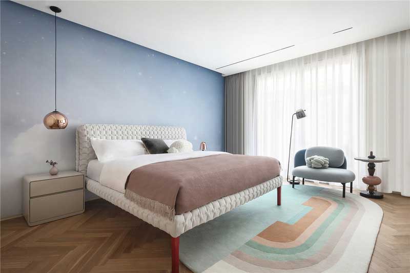 深圳龍華區(qū)現(xiàn)代中式風(fēng)格舊房裝修改造完工后實(shí)景圖女兒房