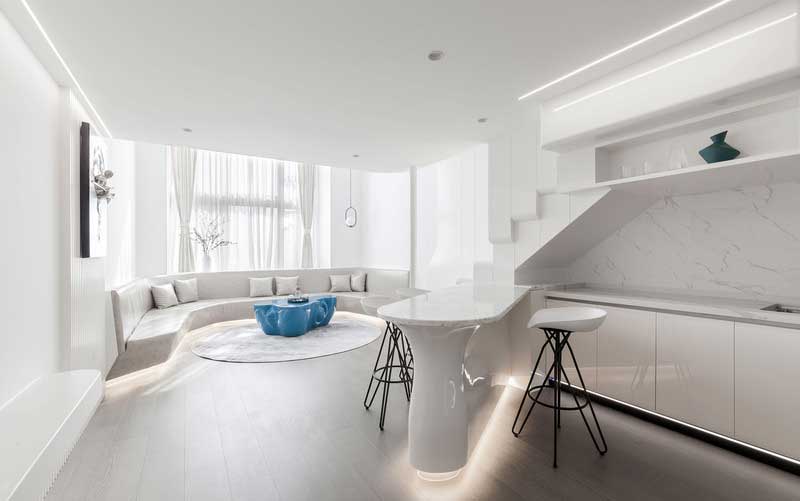 深圳寶安現代白色調家庭裝修案例客廳 深圳寶安現代白色調家庭裝修案例客廳