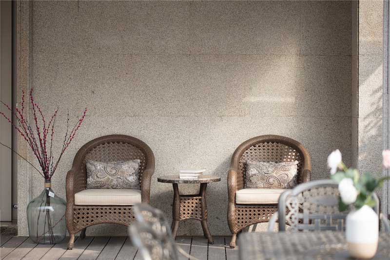 深圳福田金色調輕奢風家庭裝修室外休閑區 深圳福田金色調輕奢風家庭裝修室外休閑區