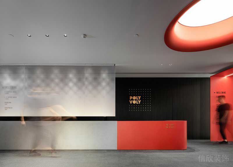 深圳南山前海現代風格辦公室裝修設計前臺 深圳南山前海現代風格辦公室裝修設計前臺