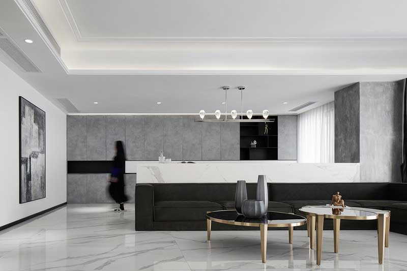 深圳龍崗區極簡風格大戶型家裝裝修設計圖客廳茶幾 深圳龍崗區極簡風格大戶型家裝裝修設計圖客廳茶幾