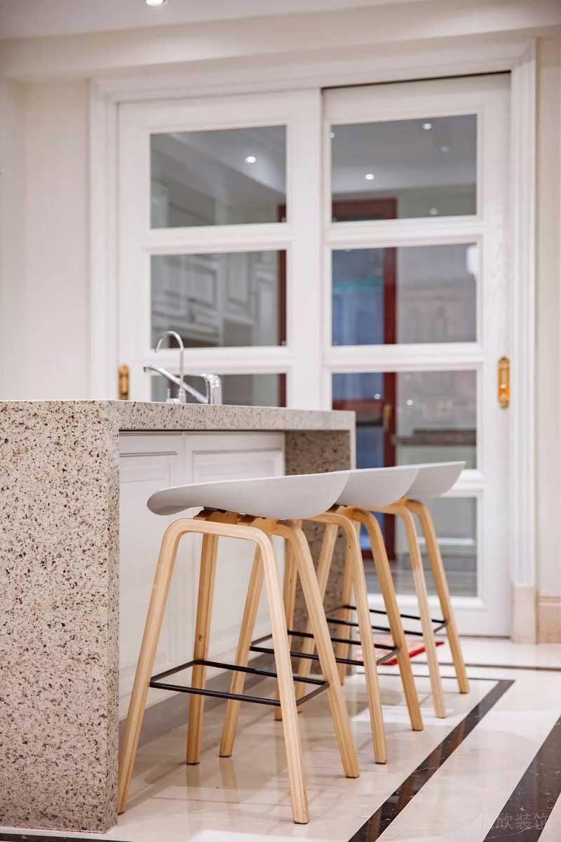 深圳寶安碧桂園簡歐風格別墅樣板間設計吧椅 深圳寶安碧桂園簡歐風格別墅樣板間設計吧椅