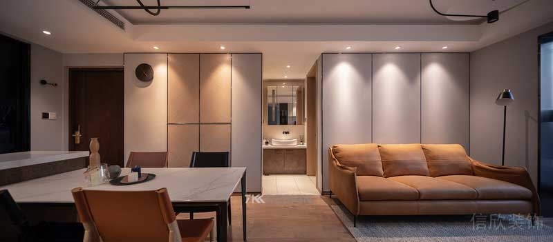 深圳福田區現代風格小戶型精裝修客餐廳立面造型 深圳福田區現代風格小戶型精裝修客餐廳立面造型