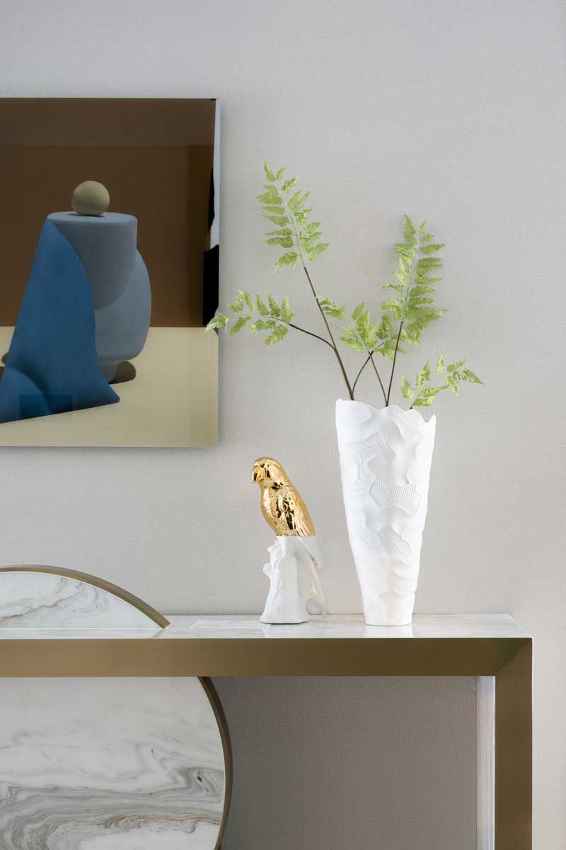 深圳羅湖萬科三居室輕奢風(fēng)格樣板房設(shè)計案例藝術(shù)裝飾