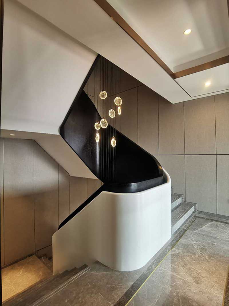 深圳南山新中式家居裝修設(shè)計(jì)圖樓梯間