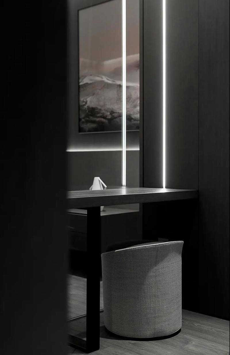 深圳鹽田極簡風格家庭住宅裝修設計單椅 深圳鹽田極簡風格家庭住宅裝修設計單椅