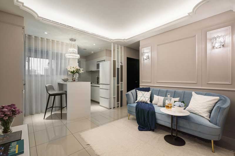 深圳鹽田區(qū)簡(jiǎn)歐風(fēng)格家居住房裝修設(shè)計(jì)客廳 深圳鹽田區(qū)簡(jiǎn)歐風(fēng)格家居住房裝修設(shè)計(jì)客廳