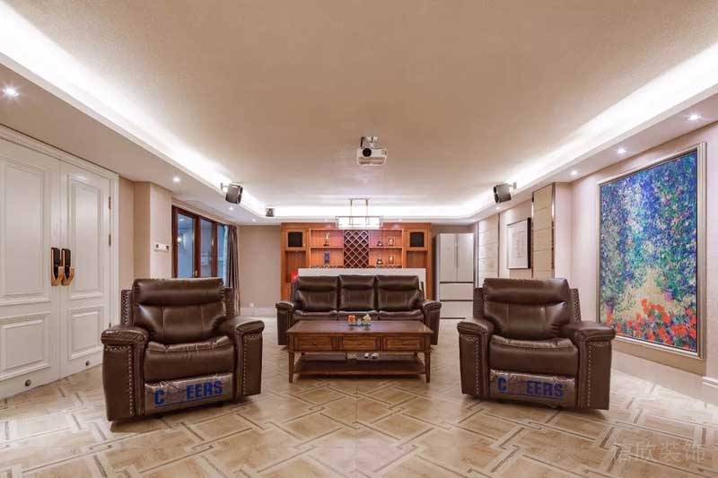 深圳寶安碧桂園簡歐風格別墅樣板間設計影音室 深圳寶安碧桂園簡歐風格別墅樣板間設計影音室