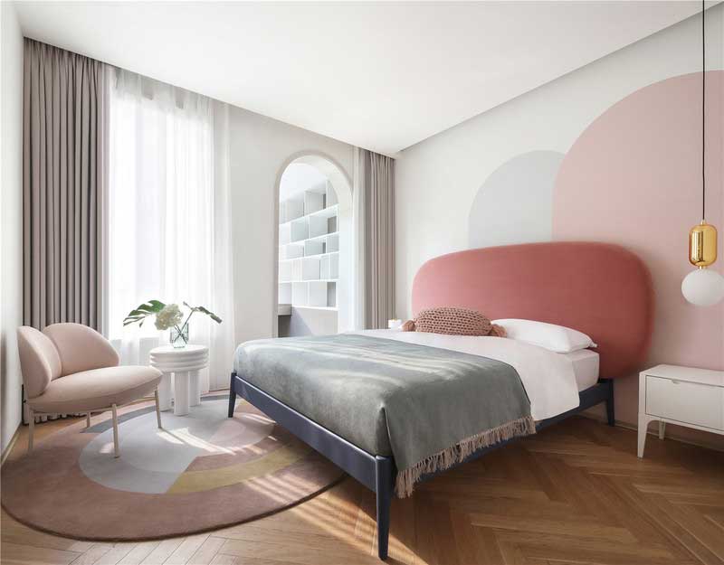 深圳龍華區(qū)現(xiàn)代中式風(fēng)格舊房裝修改造完工后實(shí)景圖客臥