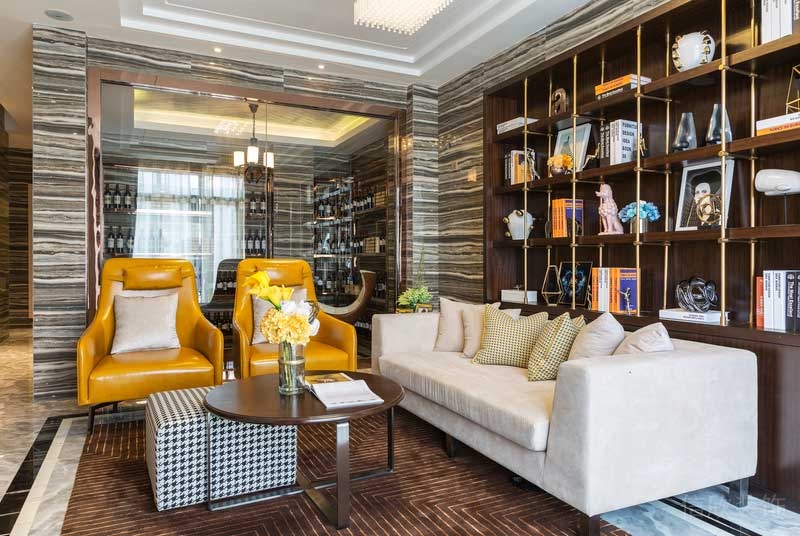 深圳龍華觀瀾現代輕奢家庭別墅裝飾設計休閑接待區 深圳龍華觀瀾現代輕奢家庭別墅裝飾設計休閑接待區