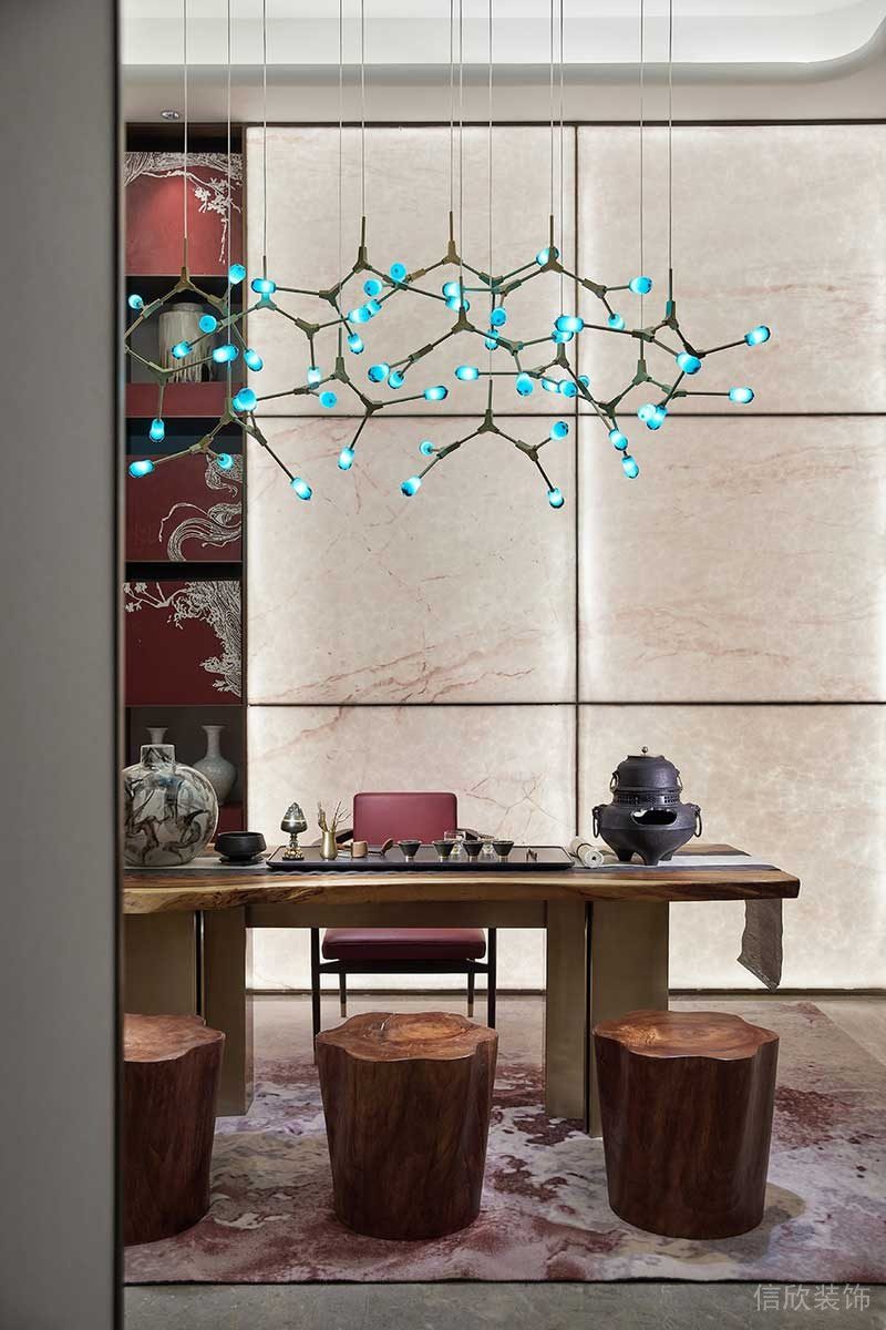 深圳寶安區西鄉新中式新房設計裝修案例茶室 深圳寶安區西鄉新中式新房設計裝修案例茶室