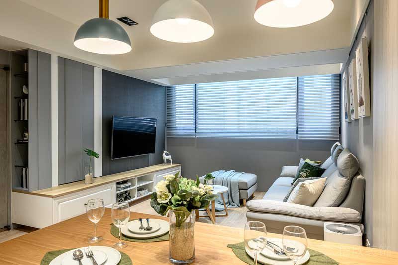 深圳鹽田區(qū)沙頭角北歐風格舊房翻新改造裝修餐桌 深圳鹽田區(qū)沙頭角北歐風格舊房翻新改造裝修餐桌