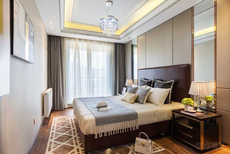 深圳龍華觀瀾現代輕奢家庭別墅裝飾設計次臥 深圳龍華觀瀾現代輕奢家庭別墅裝飾設計次臥