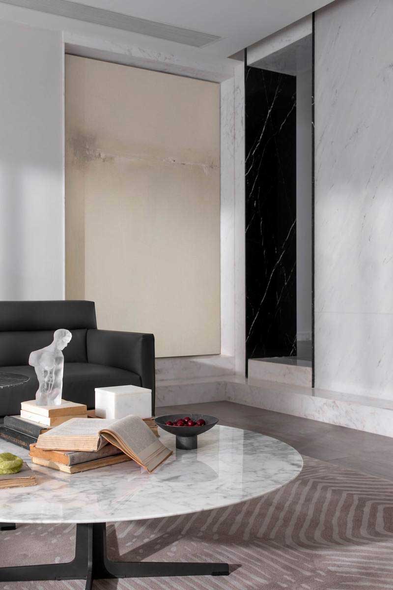 深圳羅湖區極簡風80平方復式小戶型裝修設計茶幾 深圳羅湖區極簡風80平方復式小戶型裝修設計茶幾