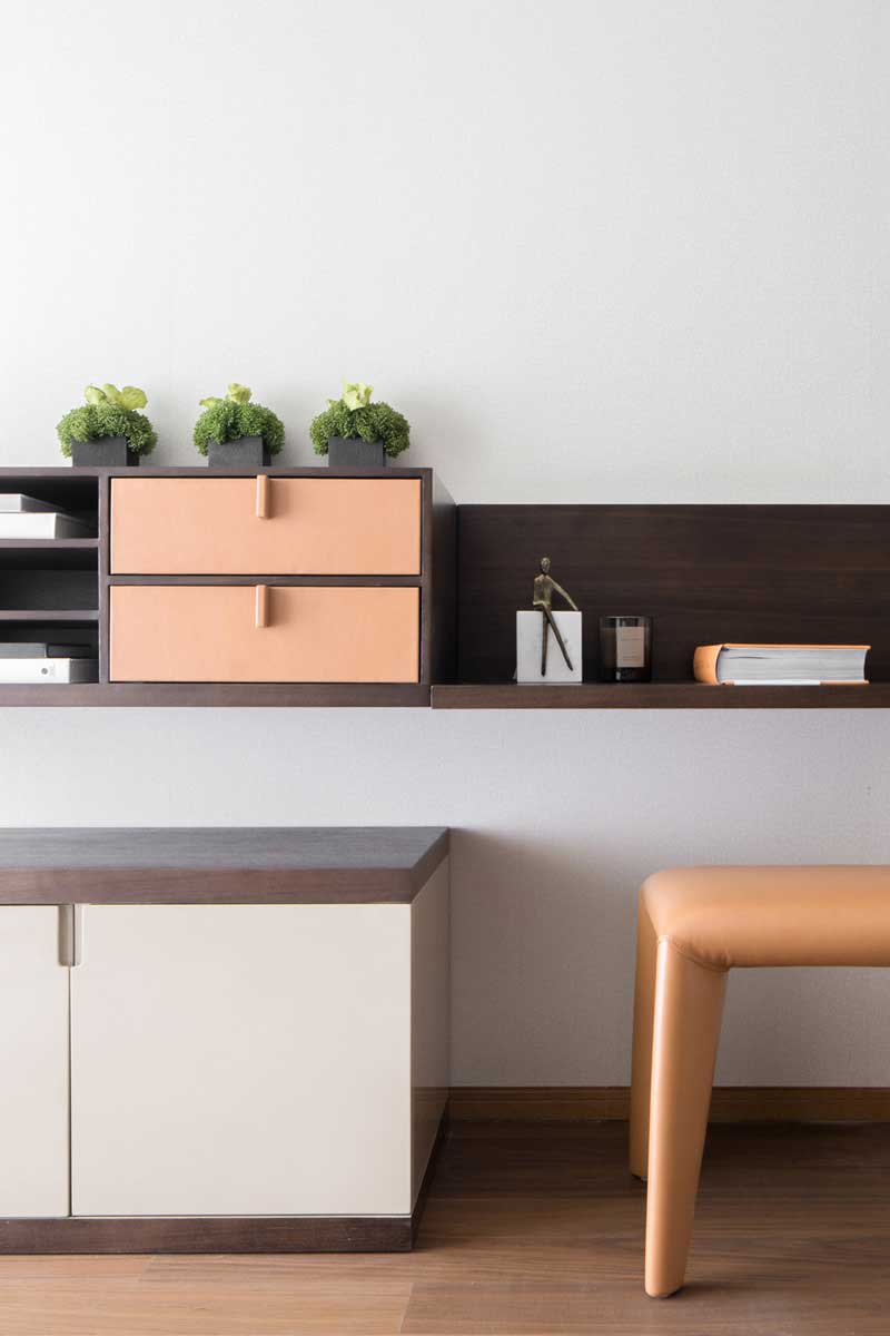 深圳羅湖萬科三居室輕奢風(fēng)格樣板房設(shè)計案例書房