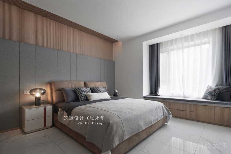 深圳龍崗平湖極簡北歐風(fēng)家居裝修主臥