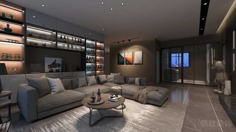 深圳羅湖現(xiàn)代美式家庭套房裝修實(shí)景圖客廳軟裝陳設(shè) 深圳羅湖現(xiàn)代美式家庭套房裝修實(shí)景圖客廳軟裝陳設(shè)