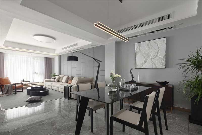 深圳寶安區(qū)現代簡約風格灰色調家庭裝修圖片客餐廳 深圳寶安區(qū)現代簡約風格灰色調家庭裝修圖片客餐廳
