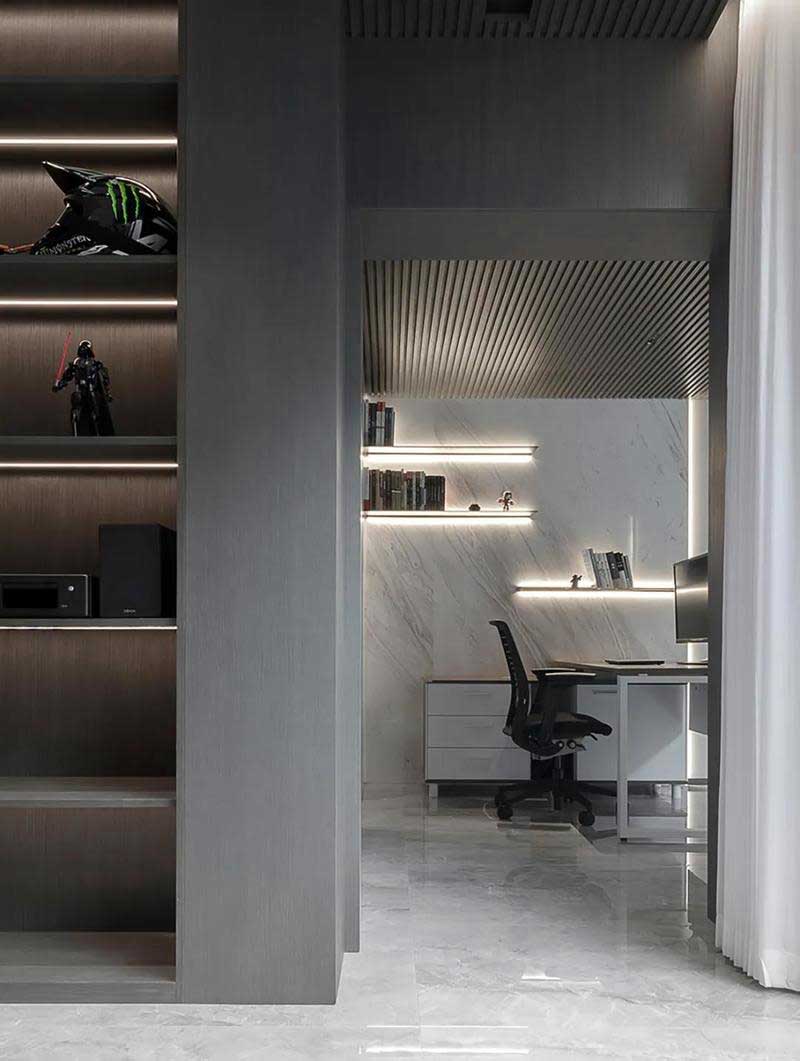 深圳鹽田極簡風格家庭住宅裝修設計工作區 深圳鹽田極簡風格家庭住宅裝修設計工作區