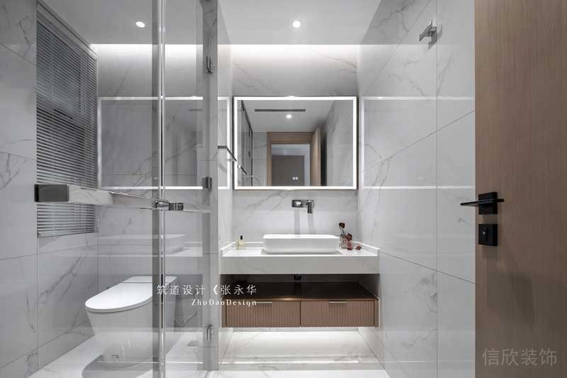 深圳龍崗平湖極簡北歐風(fēng)家居裝修衛(wèi)生間