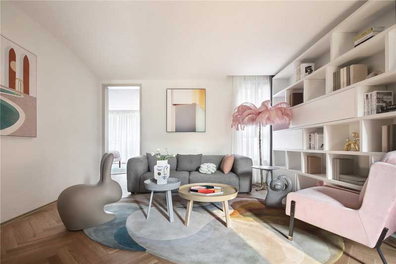 深圳龍華區(qū)現(xiàn)代中式風(fēng)格舊房裝修改造完工后實(shí)景圖女兒房休閑區(qū)