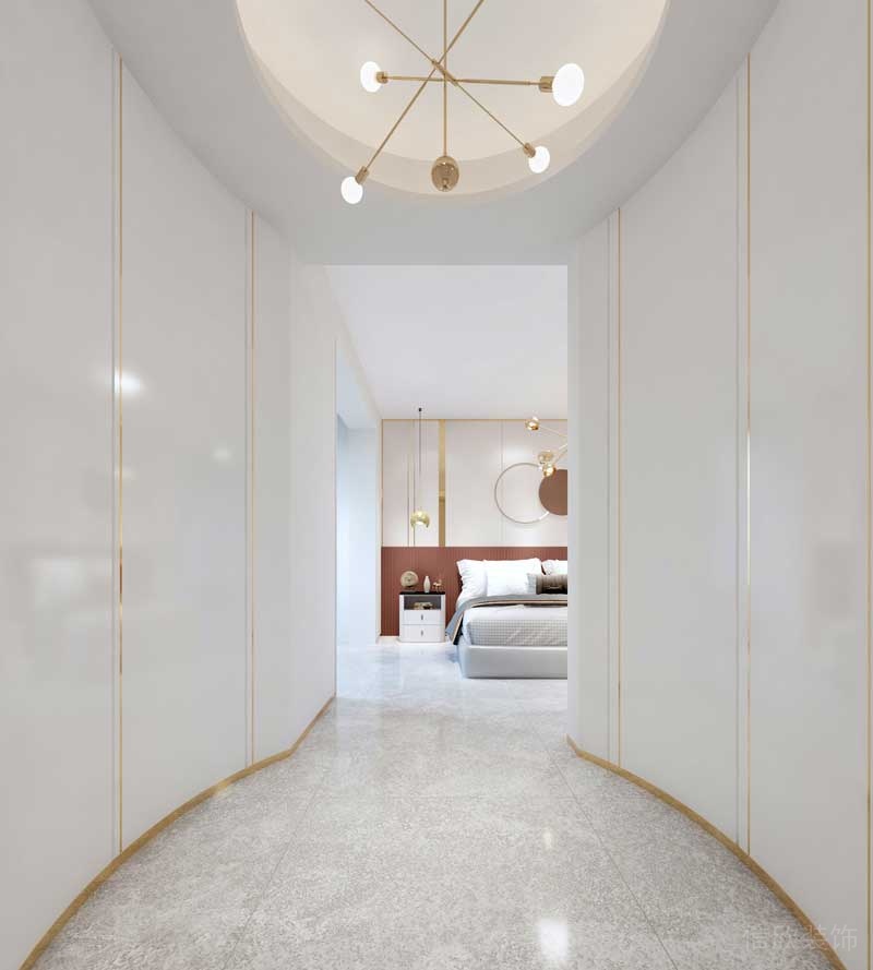 深圳福田區(qū)輕奢風(fēng)格家庭三居室裝修設(shè)計(jì)過(guò)道 深圳福田區(qū)輕奢風(fēng)格家庭三居室裝修設(shè)計(jì)過(guò)道