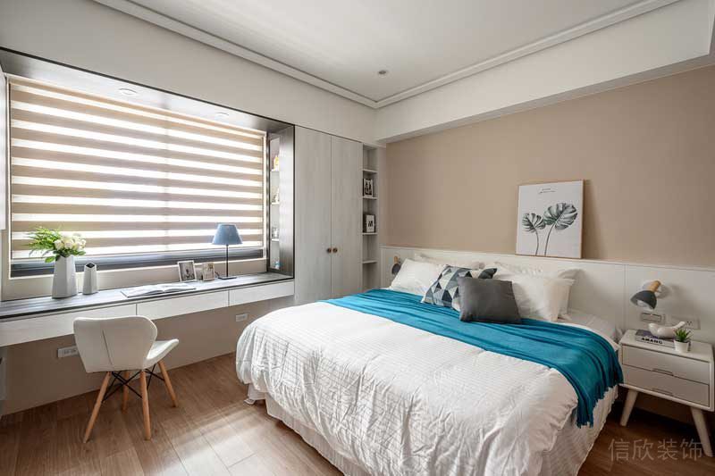 深圳鹽田區(qū)沙頭角北歐風格舊房翻新改造裝修主臥 深圳鹽田區(qū)沙頭角北歐風格舊房翻新改造裝修主臥