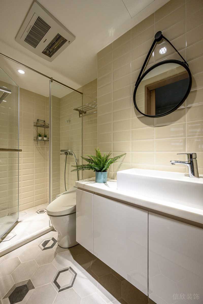 深圳鹽田區(qū)沙頭角北歐風格舊房翻新改造裝修洗手臺 深圳鹽田區(qū)沙頭角北歐風格舊房翻新改造裝修洗手臺