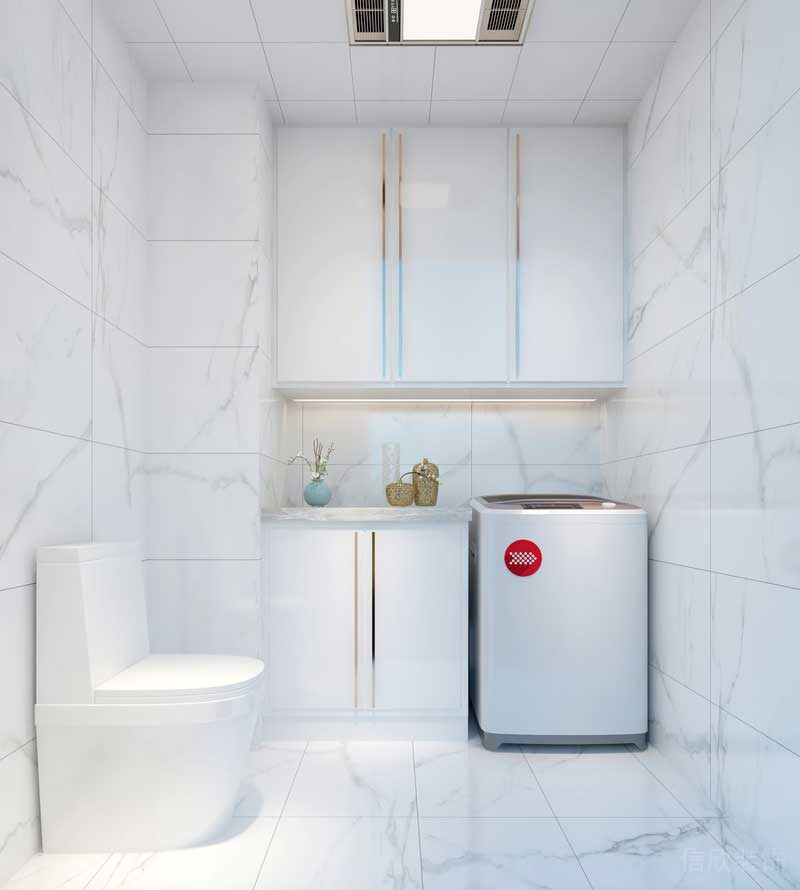 深圳福田區(qū)輕奢風(fēng)格家庭三居室裝修設(shè)計(jì)衛(wèi)生間洗衣區(qū) 深圳福田區(qū)輕奢風(fēng)格家庭三居室裝修設(shè)計(jì)衛(wèi)生間洗衣區(qū)