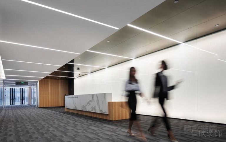 辦公室過道設(shè)計(jì)加厚地毯花紋直線形天花led設(shè)計(jì)過道
