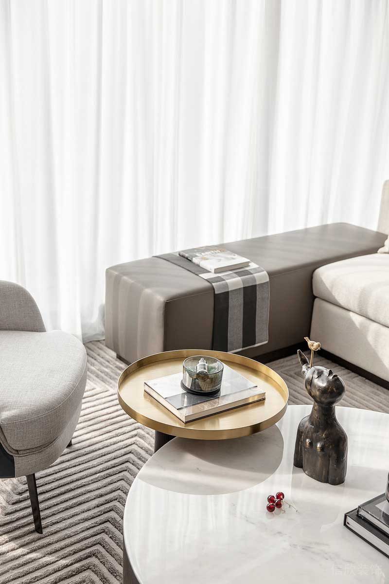 深圳鹽田區(qū)現(xiàn)代輕奢家庭裝修設(shè)計(jì)客廳茶幾 深圳鹽田區(qū)現(xiàn)代輕奢家庭裝修設(shè)計(jì)客廳茶幾