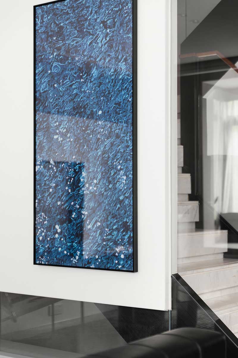 深圳福田現(xiàn)代北歐風(fēng)家居裝修設(shè)計(jì)主臥套房藝術(shù)掛畫(huà)