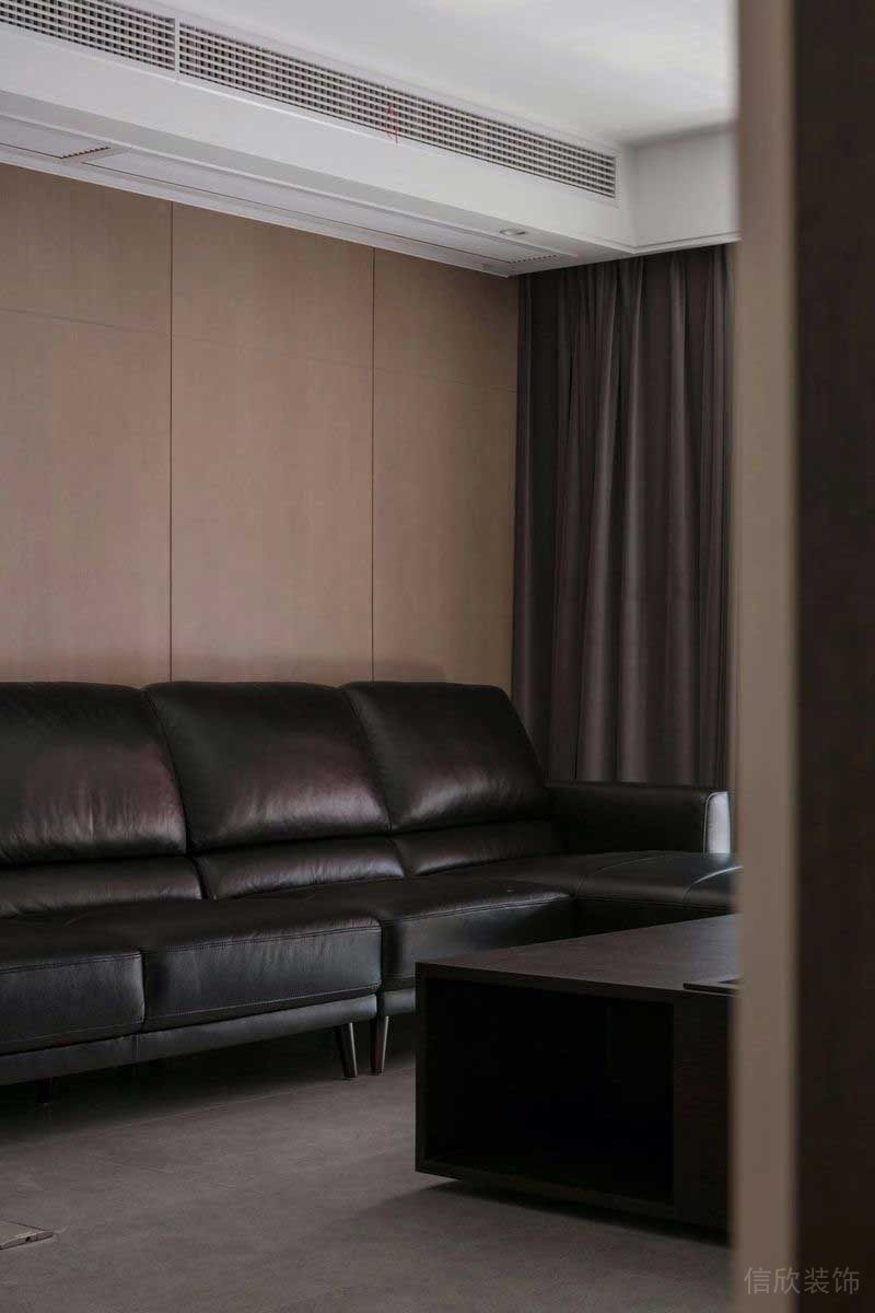 深圳福田區筆架山極簡風新房裝修設計案例客廳沙發 深圳福田區筆架山極簡風新房裝修設計案例客廳沙發