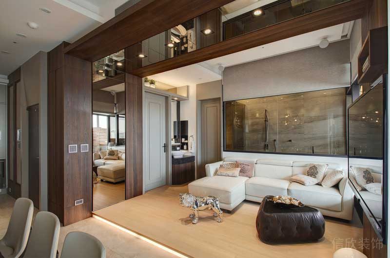 深圳福田區景田輕奢風小戶型裝修設計客廳 深圳福田區景田輕奢風小戶型裝修設計客廳